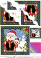 Christmas Sledging Santa Wavy Corner Side Stacker