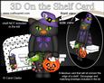 3D on the Shelf Card Kit - Little Halloween Cat Blackjack