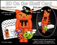 3D on the Shelf Card Kit - Little Halloween Cat Cinnamon