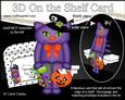 3D on the Shelf Card Kit - Little Halloween Cat Liquorice