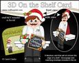 3D on the Shelf Card Kit - Christmas Teacher Mr Davies