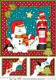 8 x 8 Christmas Snowman Oli's Santa Letter Scalloped Topper