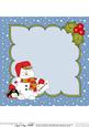 8 x 8 Christmas Snowman Oli's Santa Letter Insert