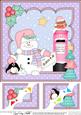 8 x 8 Christmas Snowman Oli's Santa Letter Scalloped Topper