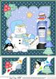 8 x 8 Christmas Snowman Oli's Santa Letter Scalloped Topper