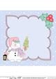 8 x 8 Christmas Snowman Oli's Santa Sack Insert