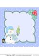 8 x 8 Christmas Snowman Oli's Santa Sack Insert