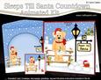 3D Little Christmas Dog Sunny Till Santa Countdown Card