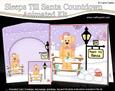 3D Little Christmas Dog Sunny Till Santa Countdown Card