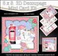 8x8 Christmas Snowball Sam's Letter for Santa 3D Decoupage