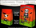 3D Little Halloween Skeleton Mcrib Gift Bag Mini Kit