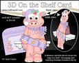3D on the Shelf Card Kit - Little Christmas Denis Dinosaur