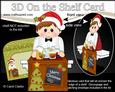 3D on the Shelf Card Kit - Little Christmas Barman Reg