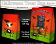 3D Little Halloween Cat Blackjack Gift Bag Mini Kit