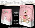 3D Little Christmas Livvy Bear's Heart Gift Bag Mini Kit