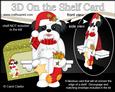 3D on the Shelf Card Kit - Little Christmas Shih Tzu Dog