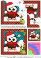 Christmas Sledging Little Hoot Owl Shell Edged Stacker