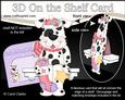 3D on the Shelf Card Kit - Little Christmas Spotty Dog