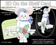 3D on the Shelf Card Kit - Little Christmas Mouse