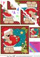 Christmas Livvy Bear's Heart Scallop Corner Topper