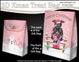 3D Little Christmas Scottie Dog Gift Bag Mini Kit