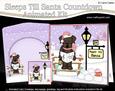 3D Little Christmas Dog Chip Till Santa Countdown Card
