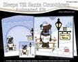 3D Little Christmas Dog Chip Till Santa Countdown Card