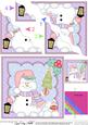 Christmas Snowman Oli's Tree Wavy Corner Side Stacker