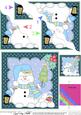 Christmas Snowman Oli's Tree Wavy Corner Side Stacker