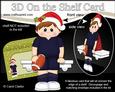 3D on the Shelf Card Kit - Little Christmas Rugby Boy