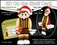3D on the Shelf Card Kit - Little Christmas Rugby Boy