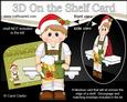 3D on the Shelf Card Kit - Little Christmas Lederhosen Boy