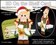 3D on the Shelf Card Kit - Litle Christmas Dirnel Kleid Girl