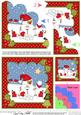 Christmas Snowball Sam Shell Edged Corner
