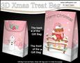 3D Little Christmas Bobin Robin Gift Bag Mini Kit