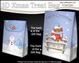 3D Little Christmas Bobin Robin Gift Bag Mini Kit