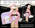 3D on the Shelf Card Kit - Little Christmas Livvy Bear