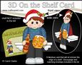 3D on the Shelf Card Kit - Christmas Young Man Beer Drinker