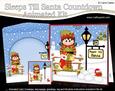 3D Little Christmas Elf Stocking Till Santa Countdown Card
