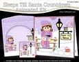3D Little Christmas Elf Stocking Till Santa Countdown Card