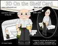 3D on the Shelf Card Kit - Old Man White Wine Drinker Morris