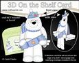 3D on the Shelf Card Kit - Little Christmas Polar Bear Ben