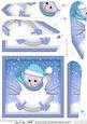 Xmas Oops Robin Snowball Fan Pyramage Topper