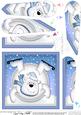 Xmas Oops Polar Bear Snowball Fan Pyramage Topper