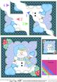 Christmas Snowman Oli's Santa Sack Wavy Corner Side Stacker