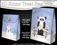 3D Little Christmas Panda Gift Bag Mini Kit