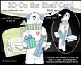 3D on the Shelf Card Kit - Little Christmas Snowman Roi