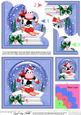 Xmas Milly Moo Cow Snowglobe Shell Edged Corner Stacker