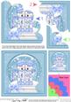 Xmas Snowmen Snowglobe Shell Edged Corner Stacker