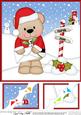 8 x 8 Christmas Livvy Bear's Letter for Santa Corner Topper